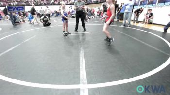 60 lbs Semifinal - Toby Jager, Carl Albert vs Gunnar Coltharp, Harrah Little League Wrestling