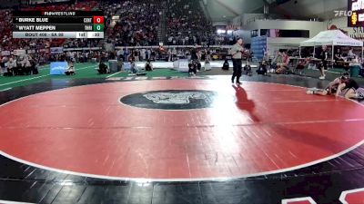 6A 98 lbs 3rd Place Match - Wyatt Meppen, Thunder Ridge vs Burke Blue, Centennial