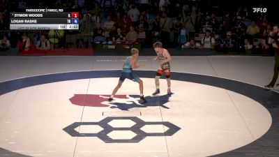 100 lbs 1st Place Match - Symon Woods, Illinois vs Logan Raske, Tennessee