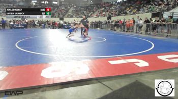 72 lbs Consi Of 8 #1 - Kaleb Kelly, Broken Arrow Wrestling Club vs Aiden Lariscy, Glenpool JH