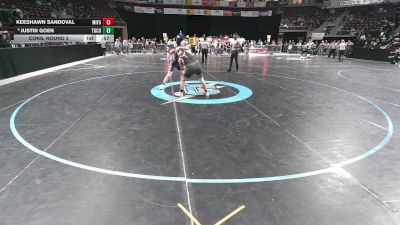 4A 165 lbs Cons. Round 2 - Keeshawn Sandoval, Miyamura vs Justin Goen, Tucumcari