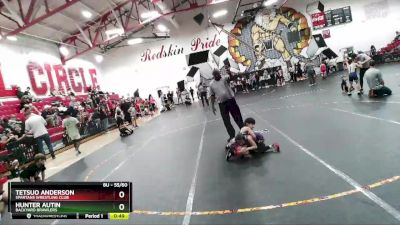 55/60 Round 2 - Tetsuo Anderson, Spartans Wrestling Club vs Hunter Autin, Backyard Brawlers