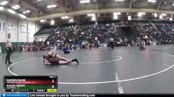 160 lbs Round 1 (16 Team) - Kasen Grape, Columbus vs Hayden Burr, Sedgwick County/Fleming