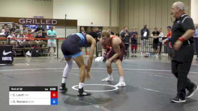 79 kg Rnd Of 32 - Clay Lautt, Tar Heel Wrsetling Club vs Demetrius Romero, Brunson UVRTC