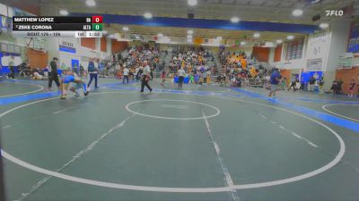 106 lbs Champ. Round 2 - Matthew Lopez, Bishop Amat vs Zeke Corona, Alta Loma