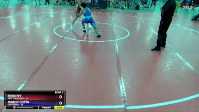 136 lbs Quarterfinals (8 Team) - Ryan Ivy, New York Gold vs Marco Costa, California
