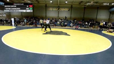 288 lbs Round Of 32 - Milton Carter, St. John Bosco vs Zayne Candeleria, Sunnyside (AZ)