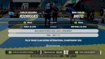 CARLOS vs RIAN 2026 PBJJF Grand Slam Goiania International Championship
