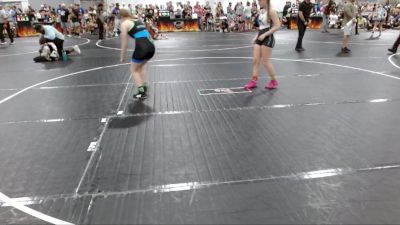 128 lbs Round 2 (4 Team) - Skylin Darnell, R&R Ladies Purple vs Leah Minyard, Backyard Bullies Wrestling Club
