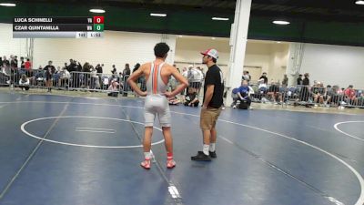 132 lbs Consi Of 64 #1 - Luca Schinelli, VA vs Czar Quintanilla, WA