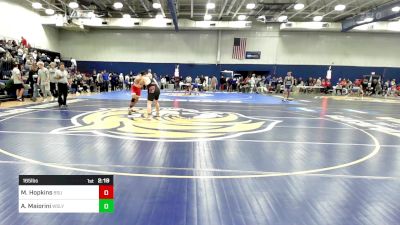 165 lbs Quarterfinal - Michael Hopkins, Bridgewater vs Andrew Maiorini, Wesleyan