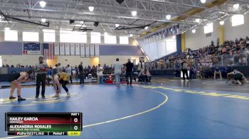 145 lbs Semifinal - Hailey Garcia, Hernando vs Alexandria Rosales, Oak Grove High School