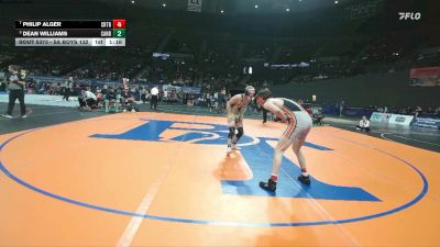 5A Boys 132 lbs 5th Place Match - Dean Williams, Canby Boys vs Philip Alger, Crater Boys