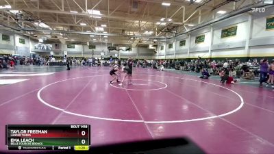 100 lbs 5th Place Match - Ema Leach, Belle Fourche Broncs vs Taylor Freeman, Lander Tigers