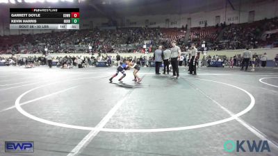 52 lbs Quarterfinal - Garrett Doyle, Cowboy Wrestling Club vs Kevin Harris, Hurricane Wrestling Academy