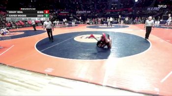 2A 150 lbs Cons. Round 2 - Grady Neal, Metamora vs Xavier Woods, Chicago (Goode STEM Academy)