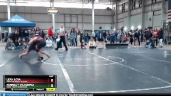 95 lbs Champ. Round 2 - Leah Loya, Madison Middle School vs Kennedy Victorino, Boise Youth Wrestling