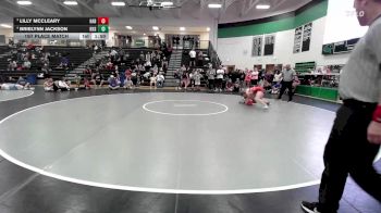 110 lbs 1st Place Match - Brielynn Jackson, Kearney High School vs Lilly McCleary, Jacked Wrestling Academy