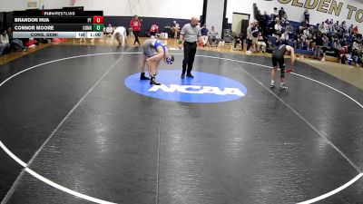 139 lbs Cons. Semi - Connor Moore, Connellsville vs Brandon Hua, Peters Township