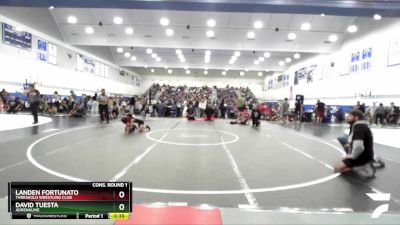 63 lbs Cons. Round 1 - David Tuesta, Adrenaline vs Landen Fortunato, Threshold Wrestling Club