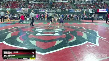 G - 100 lbs Cons. Round 4 - Peyton Liva, Butte (Girls) vs Emmalyn Miller, Baker (Girls)