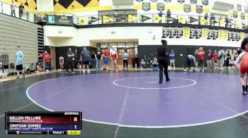 215 lbs Semifinal - Kellen Fellure, Franklin Wrestling Club vs Cristian Gomez, Jennings County Wrestling Club