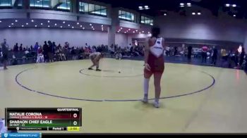 145 lbs Quarters & Wb (16 Team) - Natalie Corona, Charlie`s Angels-IL Black vs Sharaon Chief Eagle, SD Heat