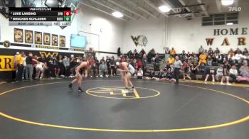 215 lbs 5th Place Match - Luke Lansing, Springville vs Brecken Schlader, North Butler-Clarksville