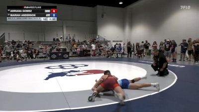 Senior Women Freestyle FS - 50 lbs Cons. Round 1 - Adriana Gomez, Colorado Mesa Wrestling Club vs Mariah Anderson, Air Force Regional Training Center