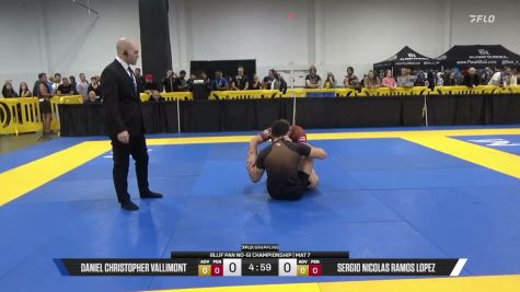 Sergio Nicolas Ramos Lopez vs Daniel Christopher Vallimont 2026 Pan IBJJF Jiu-Jitsu No-Gi Championship