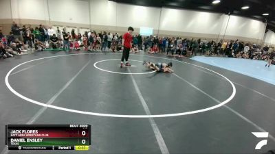 64-65 lbs Round 1 - Jack Flores, Katy Area Wrestling Club vs Daniel Ensley, Texas