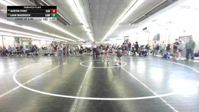 130 lbs Consi Of 8 #2 - Austin Post, Corfu vs Liam Maddock, Campbell
