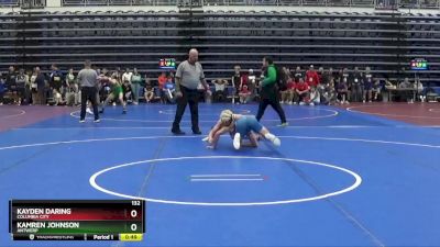 132 lbs Cons. Round 3 - Kamren Johnson, Antwerp vs Kayden Daring, Columbia City