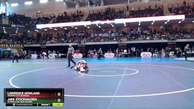 140 lbs Quarterfinal - Jake Stockhausen, Glennallen High School vs Lawrence Howland, Hoonah City Schools