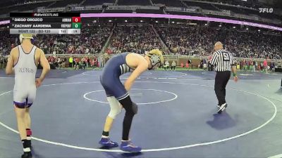 D2-120 lbs Cons. Round 1 - Diego Orozco, Adrian HS vs Zachary Aardema, Fruitport HS