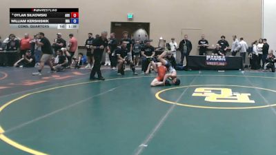 88 lbs Cons. Quarters - Dylan Silkowski, All I See Is Gold Academy vs William Kershisnik, Impact Wrestling Academy