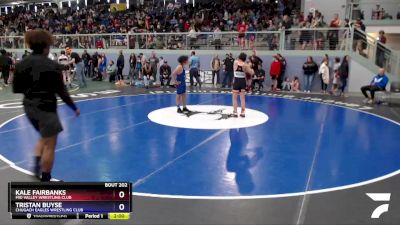 135 lbs Round 2 - Kale Fairbanks, Mid Valley Wrestling Club vs Tristan Buyse, Chugach Eagles Wrestling Club