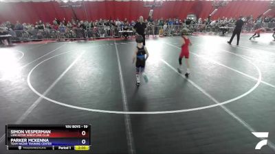 59 lbs Quarterfinal - Simon Vesperman, Lancaster Wrestling Club vs Parker McKenna, Team Nazar Training Center