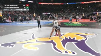 Cons. Round 1 - Wyatt Johnstone, Cedar Bluffs vs Connor Heiderman, Battle Creek