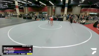 126 lbs Champ. Round 1 - Dylan Clay, WAR Training Center vs Noah Zuniga, ReZults Wrestling