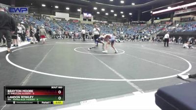 84 lbs Cons. Round 4 - Brayton Moore, DC Wrestling Academy vs Landon Rowley, WR - Topeka Blue Thunder