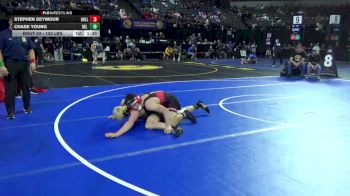150 lbs Round Of 64 - Stephen Seymour, Hollister (CC) vs Chase Young, Del Oro (SJ)