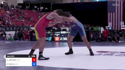 92 kg Rnd Of 32 - Jayden Johnson, Utah vs Zachery Ferris, Kansas