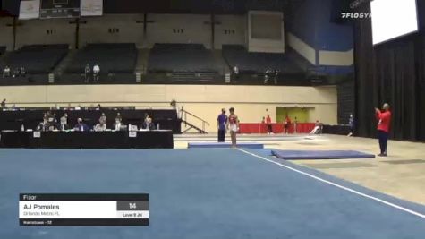 AJ Pomales - Floor, Orlando Metro FL - 2021 USA Gymnastics Development Program National Championships
