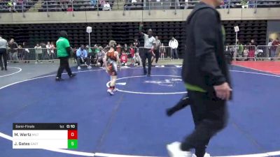 60 lbs Semifinal - Micah Wertz, Milton vs Jackson Gates, Easton