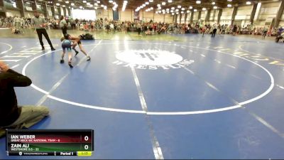 68 lbs Rd# 6- 9:00am Saturday Final Pool - Ian Weber, Great Neck WC National Team vs Zain Ali, Westshore D.S