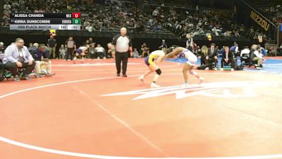 110 Class 2 lbs 3rd Place Match - Alissa Chanda, North Kansas City vs Kirra Dunscombe, Eureka