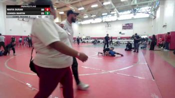 100 lbs Cons. Round 3 - Leanza Martin, Granada vs Maiya Duran, JW North