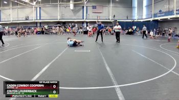 88 lbs Finals (2 Team) - Colton Louderback, Brawler Elite vs Caden Cowboy Cooperman, Buxton