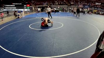 D 1 165 lbs Cons. Round 3 - John Martinez, St. Paul`s vs Tyson Breda, Zachary